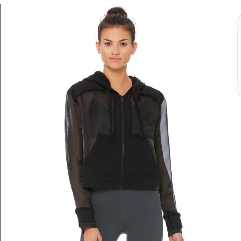 Alo Yoga Luxe Zephyr Mesh zip up